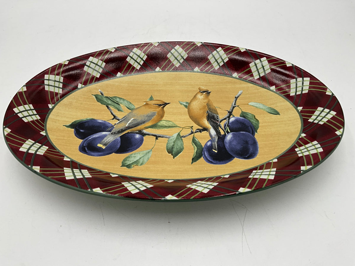Lenox Winter Greeting Oval Tray