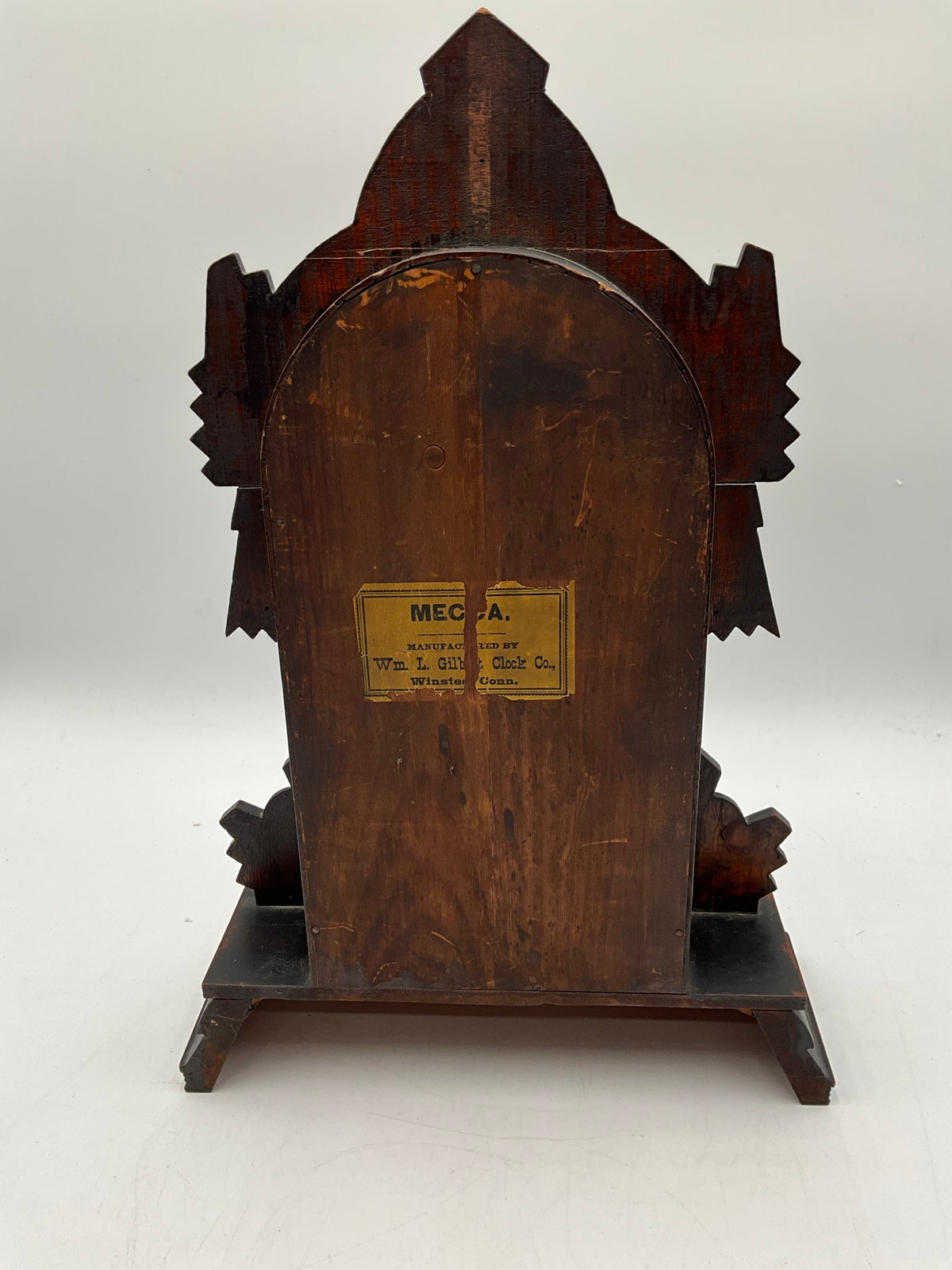 Vtg WM Gilbert Clock Co. Wind Up Mantle Clock