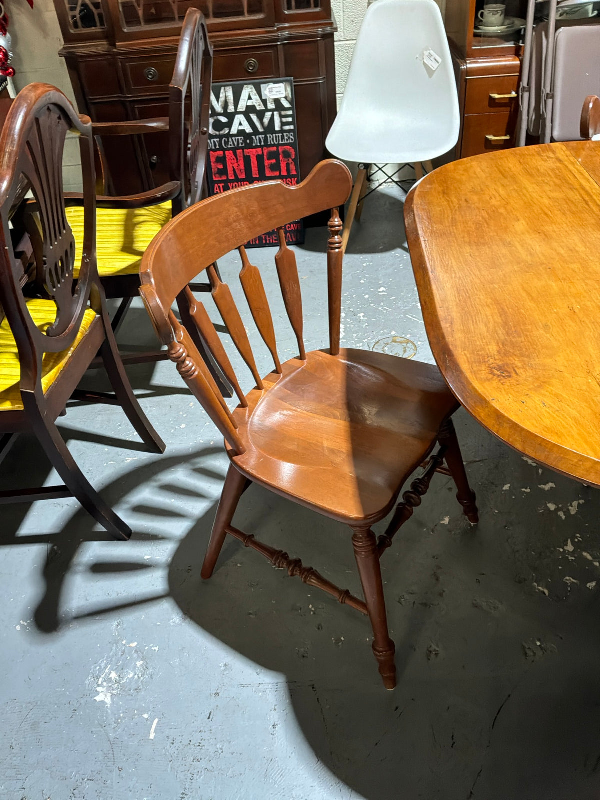 Solid Cherrywood Table w/ 4 Chairs & 2 Leaves