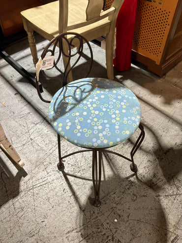 Blue Cushion / Vanity Stool