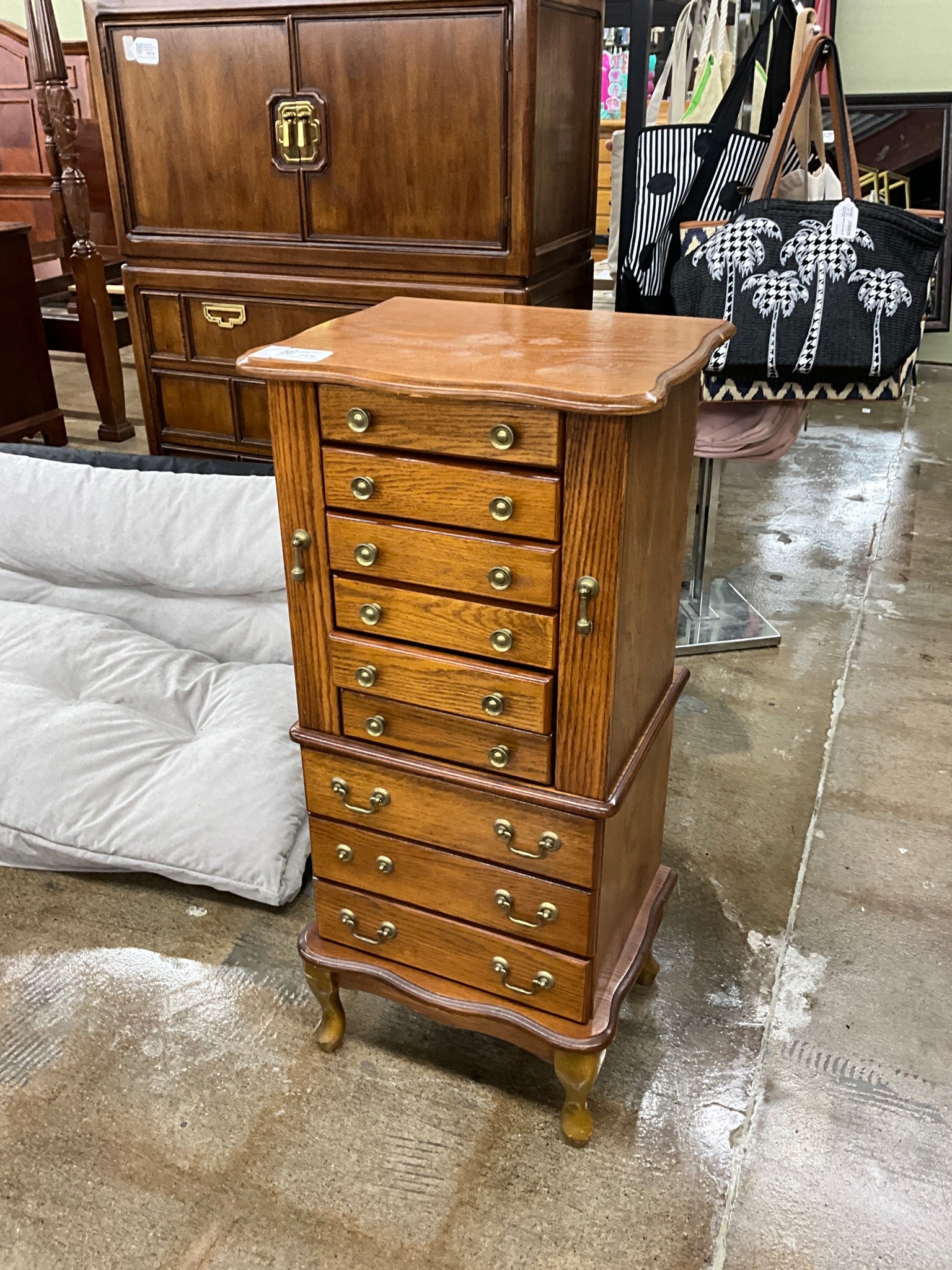Wood Jewelry Armoire