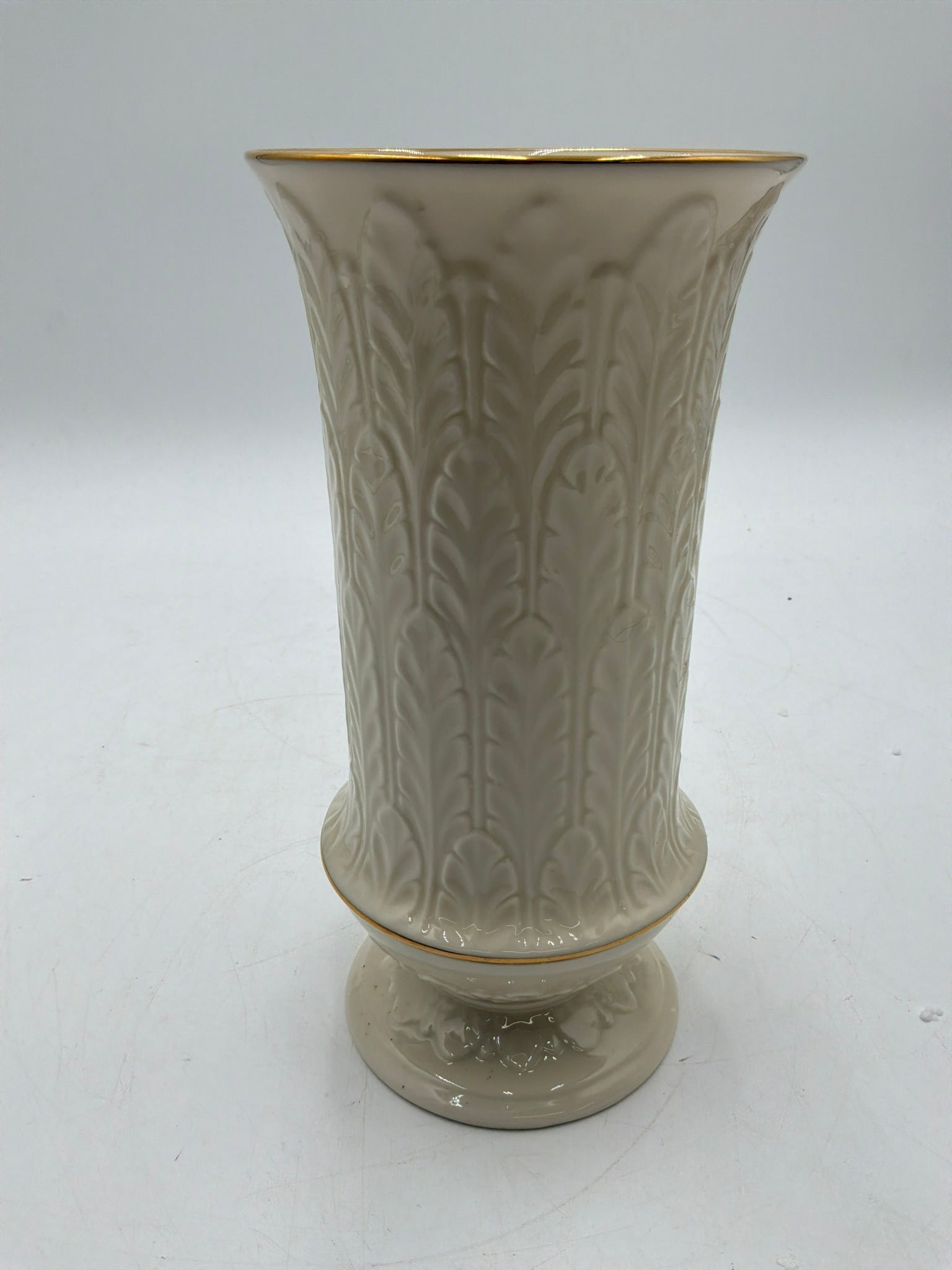 Lenox Autumn Leaf Footed Vase