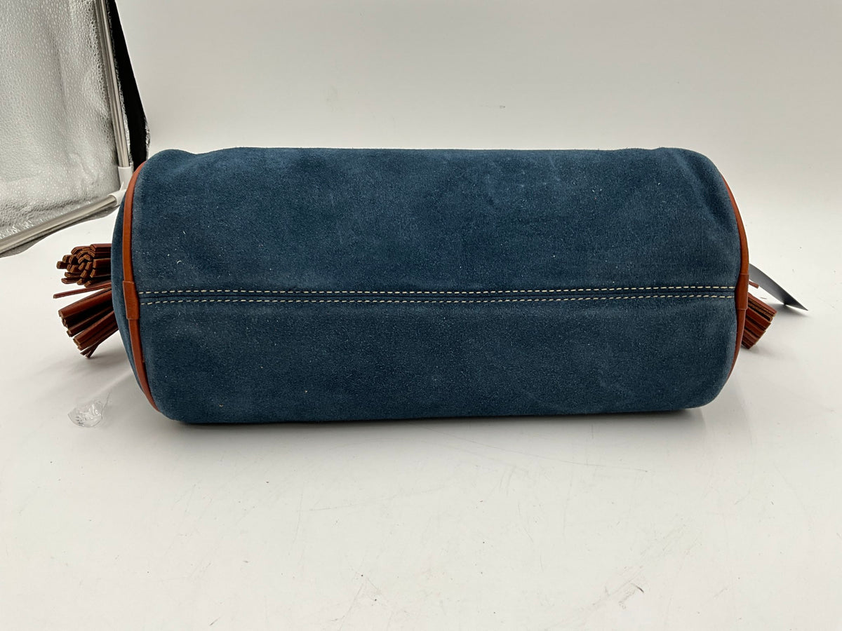 NWT! Dooney & Bourke Blue Suede Satchel