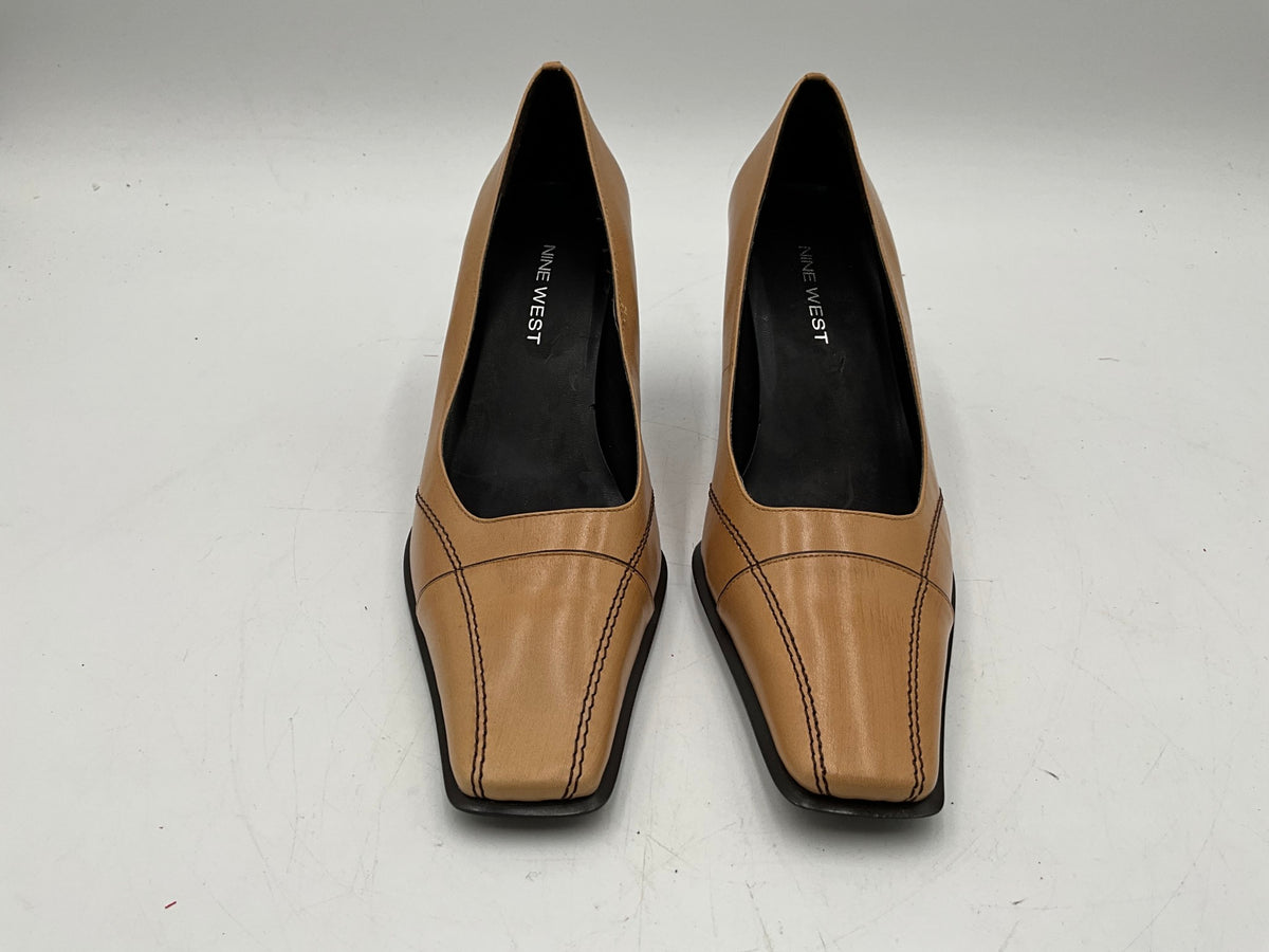 Nine West Camel Color Heels sz 8